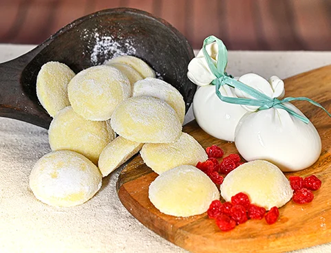 Medaglioni patate e burrata